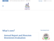Tablet Screenshot of downtownmoncton.com